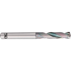 OSG - 9.6mm 140° Spiral Flute Solid Carbide Screw Machine Drill Bit - USA Tool & Supply
