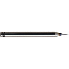 OSG - 0.05mm, 120° Point, Solid Carbide Micro Drill Bit - USA Tool & Supply