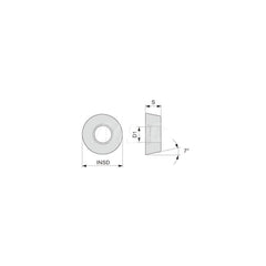 Turning Insert:  RCMT10T3M0-RS AH905,  Solid Carbide AlTiN Finish,  Neutral,  0.1970″ Corner Radius,  0.0 &deg N/A Round,  Series  RCMT