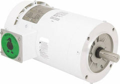 Leeson - 2 Max hp, 1,800 Max RPM, Premium Efficient Electric AC DC Motor - 230/460 V Input, Three Phase, 145TC Frame, C-Face Mount, TEFC Enclosure - USA Tool & Supply