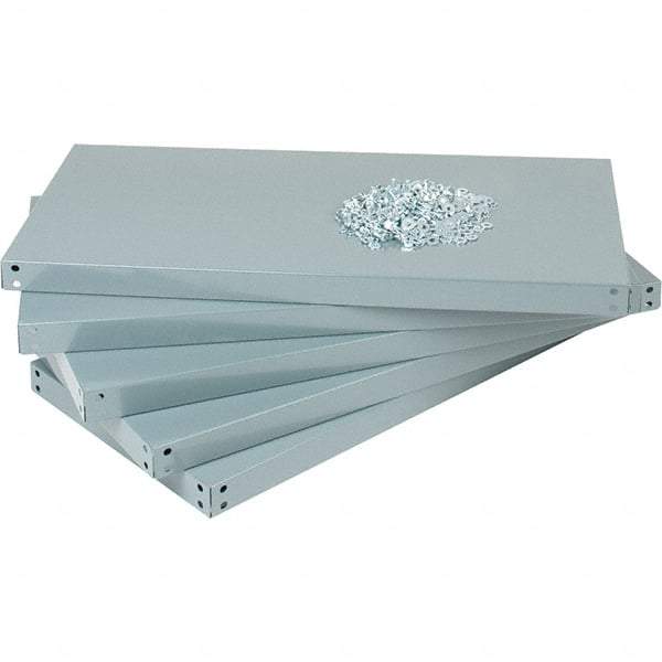 Value Collection - 36" Wide, 1-15/16 High, Open Shelving Accessory/Component - 14 Gauge Steel, Powder Coat Finish, Use with High Capacity Storage Racks - USA Tool & Supply
