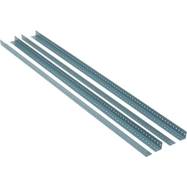 Value Collection - 1.92" Wide, 72 High, Open Shelving Accessory/Component - 13 Gauge Steel, Powder Coat Finish, Use with High Capacity Storage Racks - USA Tool & Supply