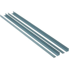 Value Collection - 1.92" Wide, 72 High, Open Shelving Accessory/Component - 13 Gauge Steel, Powder Coat Finish, Use with High Capacity Storage Racks - USA Tool & Supply