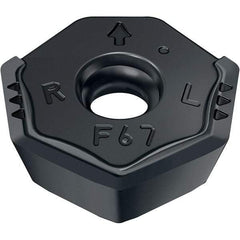 Walter - F67 Grade WXM15 Milling Insert - 4.6mm Thick, 14.5mm Inscribed Circle, 0.8mm Corner Radius - USA Tool & Supply