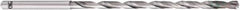 OSG - 5.4mm, 140° Point, Spiral Flute, Solid Carbide Taper Length Drill Bit - EgiAs Finish, 78mm Flute Length, 128mm OAL, Series 6530 - USA Tool & Supply