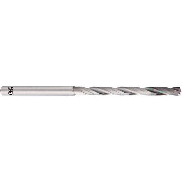 OSG - 4.6mm 140° Spiral Flute Solid Carbide Taper Length Drill Bit - USA Tool & Supply