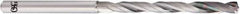 OSG - 7/32", 140° Point, Spiral Flute, Solid Carbide Taper Length Drill Bit - EgiAs Finish, 61mm Flute Length, 115mm OAL - USA Tool & Supply