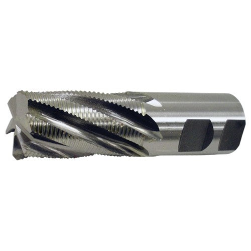 ‎3/4″ × 3/4″ × 3″ × 5-1/4″ RHS / RHC HSS-CO 8% (M42) 4-Flute Center-Cutting Fine Profile Roughing End Mill - Bright