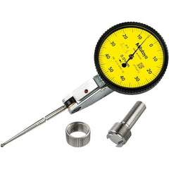 Mitutoyo - to 1mm 0.0100mm Graduation, Horizontal Dial Test Indicator - USA Tool & Supply