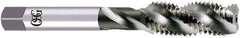 OSG - 9/16-12 UNC, 4 Flute, 50° Helix, Bottoming Chamfer, Bright Finish, High Speed Steel Spiral Flute STI Tap - Right Hand Flute, 4-1/32" OAL, 0.542" Shank Diam, 1-13/16" Thread Length, 3B Class of Fit, Series S108 - Exact Industrial Supply