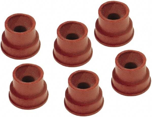 lumax - Grease Fitting Cap - Red, 5 Pieces - USA Tool & Supply