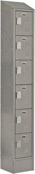 LockUp - 6 Door, 6 Tier, Electronic Access Lockers - USA Tool & Supply