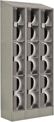 LockUp - 9 Door, 3 Tier, Electronic Access Lockers - USA Tool & Supply