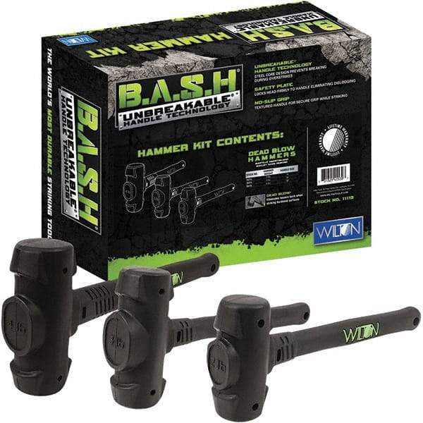 Wilton - Hammer & Mallet Sets Type: Dead Blow Hammer Set Number of Pieces: 3 - USA Tool & Supply