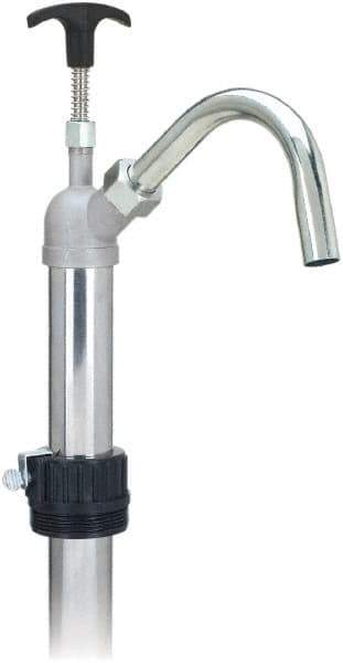 lumax - Oil Lubrication 0.17 Gal/Turn Flow Aluminum & Steel Lever Hand Pump - For 15 to 55 Gal Container - USA Tool & Supply