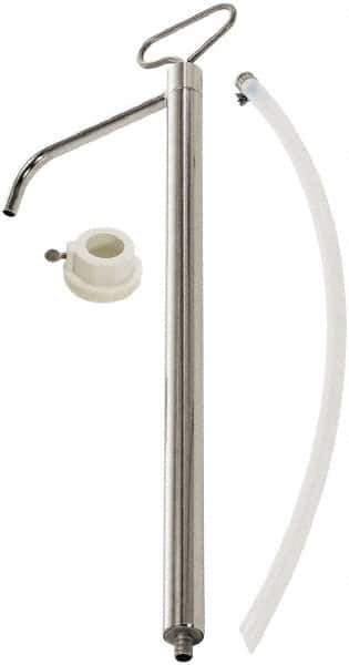lumax - Water-Based Lubrication 0.06 Gal/Turn Flow Stainless Steel Lever Hand Pump - For 5 Gal Container - USA Tool & Supply
