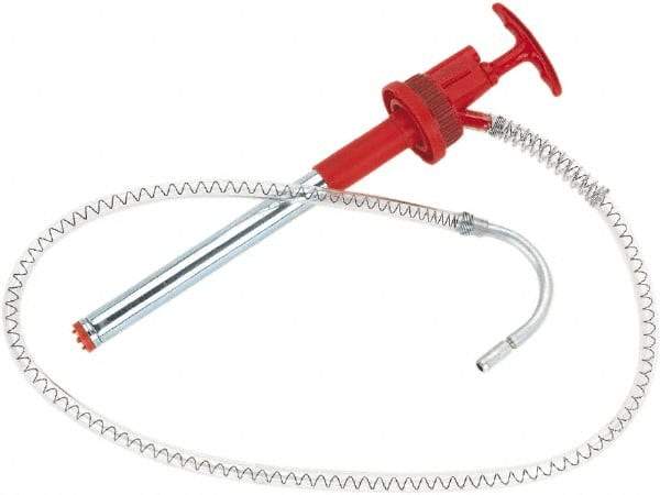 lumax - Oil Lubrication 0.02 Gal/Turn Flow Plastic Lever Hand Pump - For 5 Gal Container - USA Tool & Supply