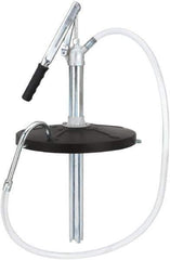 lumax - Oil Lubrication 0.02 Gal/Turn Flow Aluminum & Steel Lever Hand Pump - For 5 Gal Container - USA Tool & Supply