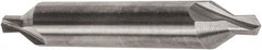 Precision Twist Drill - #0 Plain Cut 60° Incl Angle Solid Carbide Combo Drill & Countersink - USA Tool & Supply