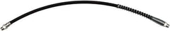 lumax - 18" Long, 7,500 psi Operating Pressure, Thermoplastic Grease Gun Hose - NPT, 20,000 psi Burst Pressure - USA Tool & Supply