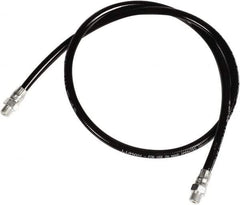 lumax - 36" Long, 4,500 psi Operating Pressure, Thermoplastic Grease Gun Hose - NPT, 12,000 psi Burst Pressure - USA Tool & Supply