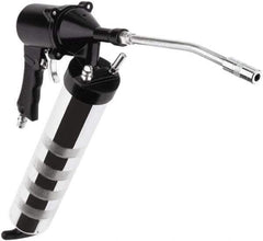 lumax - 3,000 Max psi, Flexible Air-Operated Grease Gun - 14 oz Capacity, 1/8 Thread Outlet, 3-Way Fill - USA Tool & Supply