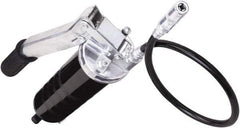 lumax - 10,000 Max psi, Flexible Lever Grease Gun - 14 oz Capacity, 1/8 Thread Outlet, 17 Strokes per oz, 3-Way Fill - USA Tool & Supply