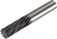 Sandvik Coromant - 12.7mm, 1.252" LOC, 12.7mm Shank Diam, 11 Flute, Solid Carbide Square End Mill - Diamond Finish, -4° Helix, Centercutting, Series CoroMill Plura - USA Tool & Supply