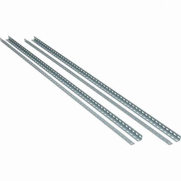 Value Collection - 18" Wide, 96 High, Open Shelving Accessory/Component - 14 Gauge Steel, Powder Coat Finish, Use with Boltless Storage Rack - USA Tool & Supply