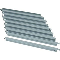 Value Collection - 24" Wide, 18 High, Open Shelving Accessory/Component - 16 Gauge Steel, Powder Coat Finish, Use with Boltless Storage Rack - USA Tool & Supply