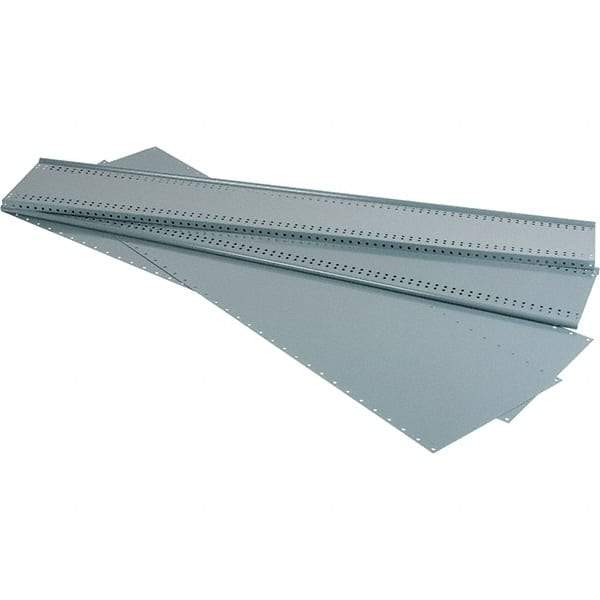 Value Collection - 18.3" Wide, 72 High, Open Shelving Accessory/Component - 21 Gauge Steel, Powder Coat Finish, Use with Bins/Totes - USA Tool & Supply