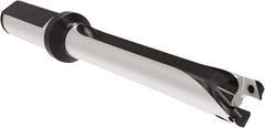 Allied Machine and Engineering - Series 16, 16 to 16.99mm Diam, 3/4" Diam Straight Shank with Flange, Straight Flute Spade Drill - 4-11/16" Max Depth, 8" OAL, Standard Length, Through Coolant - USA Tool & Supply