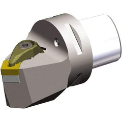 Kennametal - Neutral Cut, Size PSC63, SN.. 190612 & SN.. 643 Insert Compatiblity, External Modular Turning & Profiling Cutting Unit Head - 70mm Head Length, Through Coolant, Series PSC - USA Tool & Supply