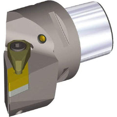 Kennametal - Left Hand Cut, Size PSC63, DN..150408 & DN..432 Insert Compatiblity, External Modular Turning & Profiling Cutting Unit Head - 45mm Ctr to Cutting Edge, 65mm Head Length, Through Coolant, Series PSC - USA Tool & Supply