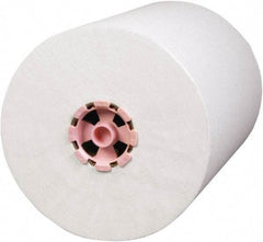 Scott - Hard Roll of 1 Ply White & Pink Paper Towels - 8" Wide, 580' Roll Length - USA Tool & Supply