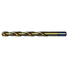 #21 RHS / RHC HSS 135 Degree Split Point Heavy Duty Jobber Drill - TiN - USA Tool & Supply