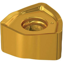 Seco - 218.21230TR ME13 Grade F40M Carbide Milling Insert - TiAlN Finish, 5.95mm Thick, 1/2" Inscribed Circle, 1.6mm Corner Radius - USA Tool & Supply
