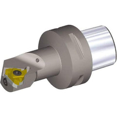 Kennametal - Insert Style LT16NR, 90mm Head Length, Right Hand Cut, Internal Modular Threading Cutting Unit Head - System Size PSC63, 22mm Center to Cutting Edge, Series PSC - USA Tool & Supply