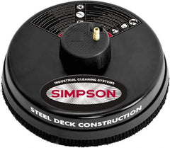 Simpson - 3,400 Max psi Fixed Pressure Washer Surface Cleaner - 15" Long, Metal, NPT - USA Tool & Supply