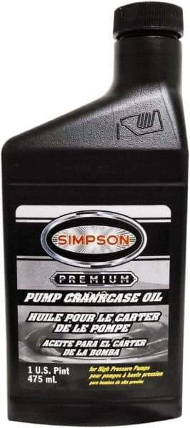 Simpson - Fixed Pressure Washer Pump Oil - 3-1/8" Long, Plastic, Female & Male - USA Tool & Supply