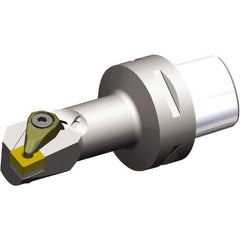 Kennametal - Left Hand Cut, Size PSC63, CN.. 1606.. & CN..543 Insert Compatiblity, Internal Modular Turning & Profiling Cutting Unit Head - 27mm Ctr to Cutting Edge, 140mm Head Length, Through Coolant, Series PSC - USA Tool & Supply