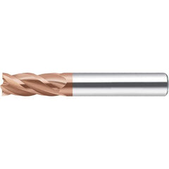 Walter-Prototyp - 6.35mm, 19mm LOC, 6.35mm Shank Diam, 63.5mm OAL, 4 Flute, Solid Carbide Square End Mill - AlCrN Finish, 35° Helix, Right Hand Cut, Right Hand Flute, Series MC232.A-4-D - USA Tool & Supply
