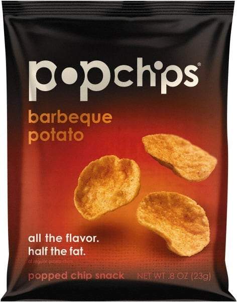 PopChips - Potato Chips - Potato Chips, BBQ Flavor, .8 oz Bag, 24/Carton - USA Tool & Supply