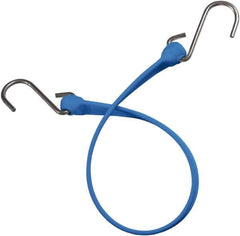 The Better Bungee - Heavy Duty Bungee Strap with Triangulated Stainless S Hook - 36" OAL, Blue - USA Tool & Supply