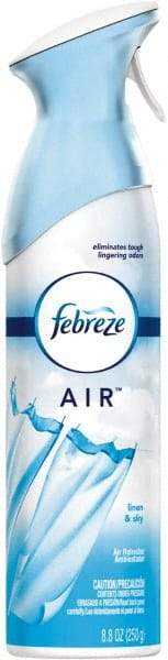 Febreze - 8.8 oz Aerosol Can Air Freshener - Liquid, Linen & Sky Scent - USA Tool & Supply
