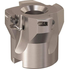 Seco - 4 Inserts, 44mm Cut Diam, 16mm Arbor Diam, 9mm Max Depth of Cut, Indexable Square-Shoulder Face Mill - 90° Lead Angle, 40mm High, XO.X 10T3.. Insert Compatibility, Through Coolant, Series R220.69 - USA Tool & Supply