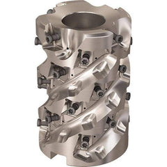 Seco - 28 Inserts, 63mm Cut Diam, 27mm Arbor Diam, 81mm Max Depth of Cut, Indexable Square-Shoulder Face Mill - 90° Lead Angle, 93mm High, LOEX-12 Insert Compatibility, Through Coolant, Series R220.94 - USA Tool & Supply