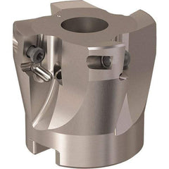 Seco - 4 Inserts, 44mm Cut Diam, 16mm Arbor Diam, 11mm Max Depth of Cut, Indexable Square-Shoulder Face Mill - 90° Lead Angle, 40mm High, XO.X 12.. Insert Compatibility, Through Coolant, Series R220.69 - USA Tool & Supply