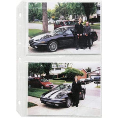 C-LINE - 50 Piece Clear Photo Albums Accessories-Pages - 11-1/4" High x 8.13" Wide - USA Tool & Supply