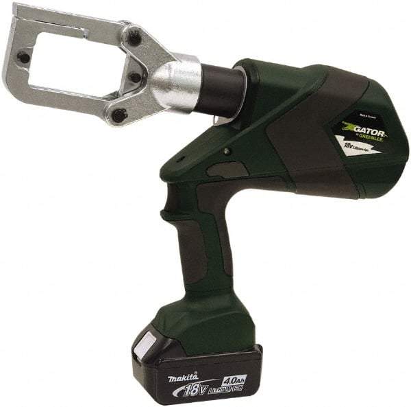 Greenlee - 6 Ton Electric Crimper - Includes 18V Li-Ion Battery, Charger, Carrying Case - USA Tool & Supply